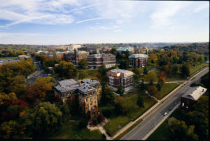 aerial view of Rensselaer campus